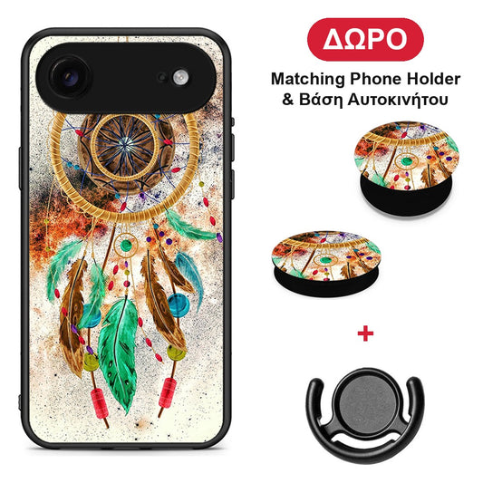 Boho DreamCatcher - iPhone 17 Air θήκη + Δώρο Phone Holder & Βάση Αυτοκινήτου