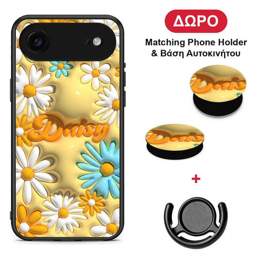 Bubble Daisies - iPhone 17 Air θήκη + Δώρο Phone Holder & Βάση Αυτοκινήτου