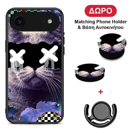 Cat Collage - iPhone 17 Air θήκη + Δώρο Phone Holder & Βάση Αυτοκινήτου