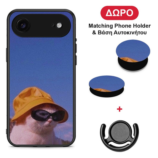 Cat Diva - iPhone 17 Air θήκη + Δώρο Phone Holder & Βάση Αυτοκινήτου
