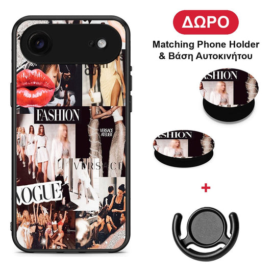 Collage Fashion - iPhone 17 Air θήκη + Δώρο Phone Holder & Βάση Αυτοκινήτου