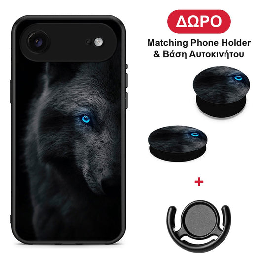 Dark Wolf - iPhone 17 Air θήκη + Δώρο Phone Holder & Βάση Αυτοκινήτου