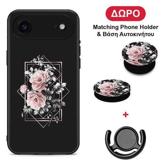 Flower Frame - iPhone 17 Air θήκη + Δώρο Phone Holder & Βάση Αυτοκινήτου