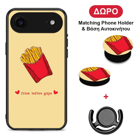 Fries Before Guys - iPhone 17 Air θήκη + Δώρο Phone Holder & Βάση Αυτοκινήτου
