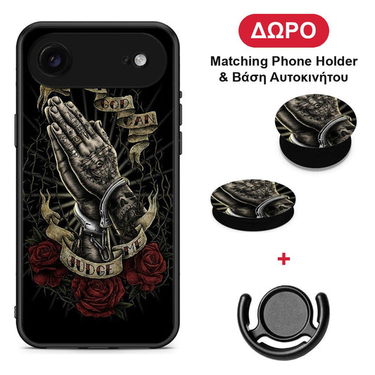 Judge By God - iPhone 17 Air θήκη + Δώρο Phone Holder & Βάση Αυτοκινήτου