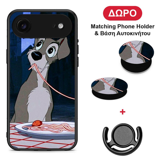 Lady And Tramp 1 - iPhone 17 Air θήκη + Δώρο Phone Holder & Βάση Αυτοκινήτου