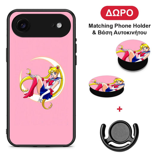 Moon Girl - iPhone 17 Air θήκη + Δώρο Phone Holder & Βάση Αυτοκινήτου