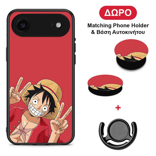 Pirate Luffy - iPhone 17 Air θήκη + Δώρο Phone Holder & Βάση Αυτοκινήτου