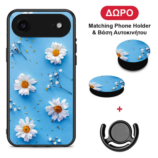 Real Daisies - iPhone 17 Air θήκη + Δώρο Phone Holder & Βάση Αυτοκινήτου