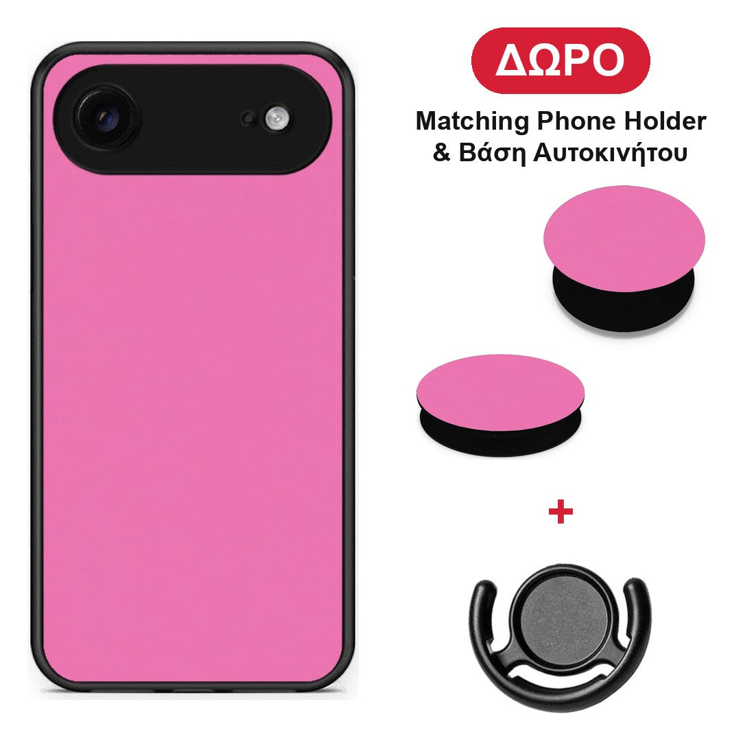 Rose Pink - iPhone 17 Air θήκη + Δώρο Phone Holder & Βάση Αυτοκινήτου