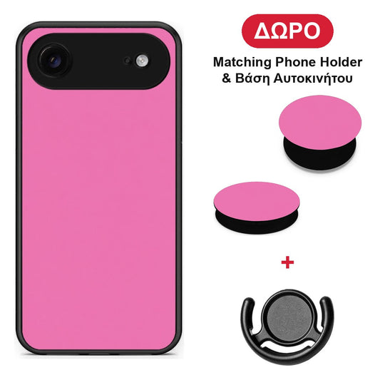 Rose Pink - iPhone 17 Air θήκη + Δώρο Phone Holder & Βάση Αυτοκινήτου