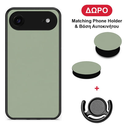 Sage Green - iPhone 17 Air θήκη + Δώρο Phone Holder & Βάση Αυτοκινήτου