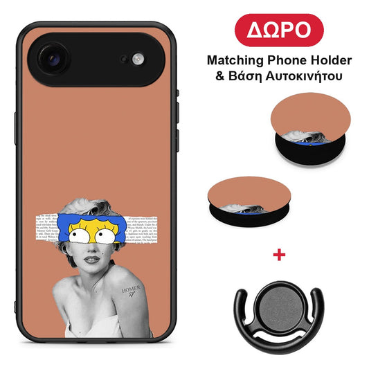 Sim Merilyn - iPhone 17 Air θήκη + Δώρο Phone Holder & Βάση Αυτοκινήτου