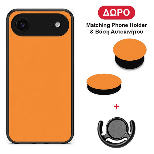 Tangerine Orange - iPhone 17 Air θήκη + Δώρο Phone Holder & Βάση Αυτοκινήτου
