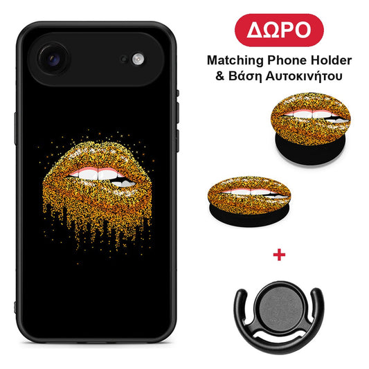 Valentine Golden - iPhone 17 Air θήκη + Δώρο Phone Holder & Βάση Αυτοκινήτου