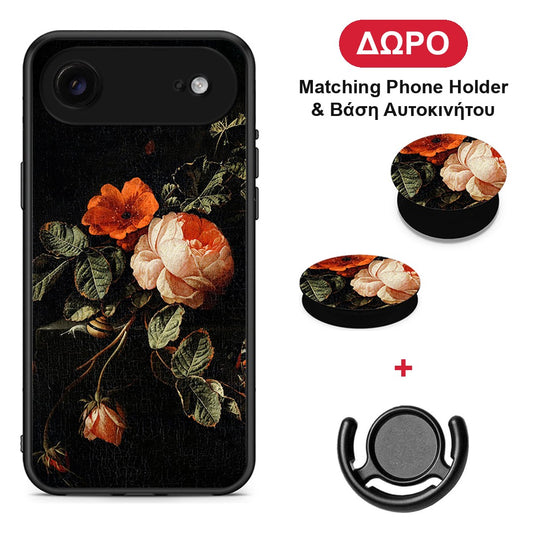 Vintage Roses - iPhone 17 Air θήκη + Δώρο Phone Holder & Βάση Αυτοκινήτου
