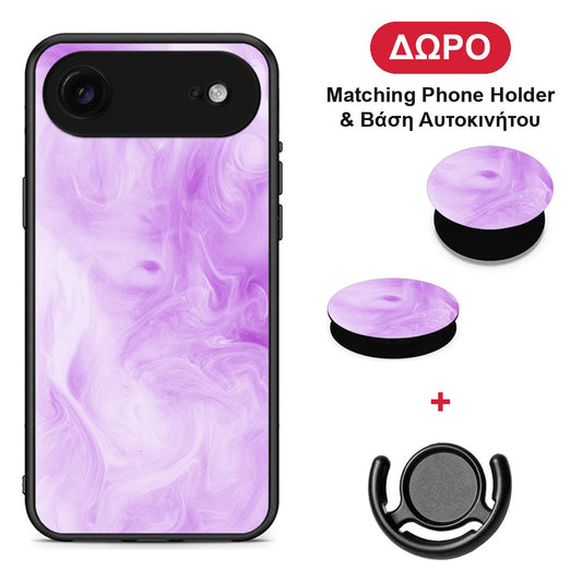 Watercolor Lavender - iPhone 17 Air θήκη + Δώρο Phone Holder & Βάση Αυτοκινήτου