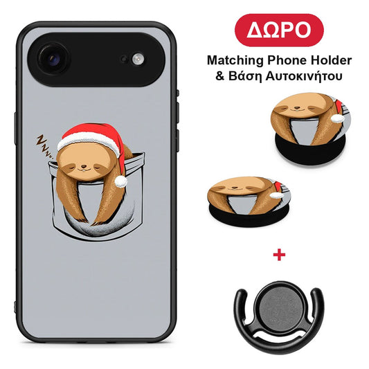 Xmas Zzzz - iPhone 17 Air θήκη + Δώρο Phone Holder & Βάση Αυτοκινήτου
