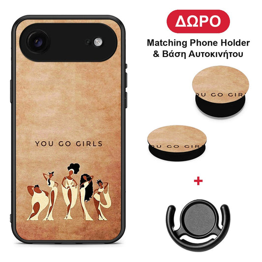 You Go Girl - iPhone 17 Air θήκη + Δώρο Phone Holder & Βάση Αυτοκινήτου
