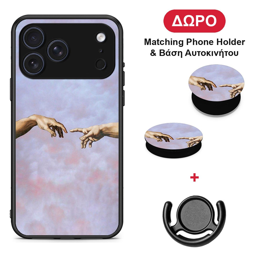 Adam Hand - iPhone 17 Pro θήκη + Δώρο Phone Holder & Βάση Αυτοκινήτου