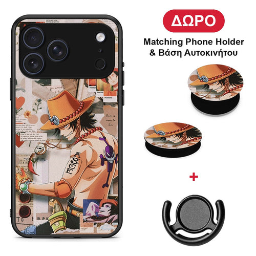 Anime Collage - iPhone 17 Pro θήκη + Δώρο Phone Holder & Βάση Αυτοκινήτου