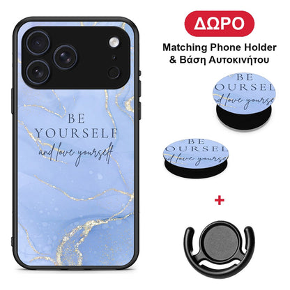 Be Yourself - iPhone 17 Pro θήκη + Δώρο Phone Holder & Βάση Αυτοκινήτου