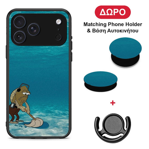 Clean The Ocean - iPhone 17 Pro θήκη + Δώρο Phone Holder & Βάση Αυτοκινήτου