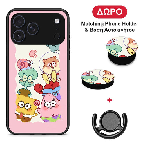 Cute Companion - iPhone 17 Pro θήκη + Δώρο Phone Holder & Βάση Αυτοκινήτου