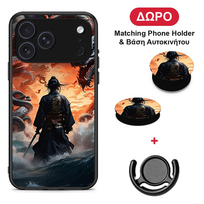 Dragons Fight - iPhone 17 Pro θήκη + Δώρο Phone Holder & Βάση Αυτοκινήτου