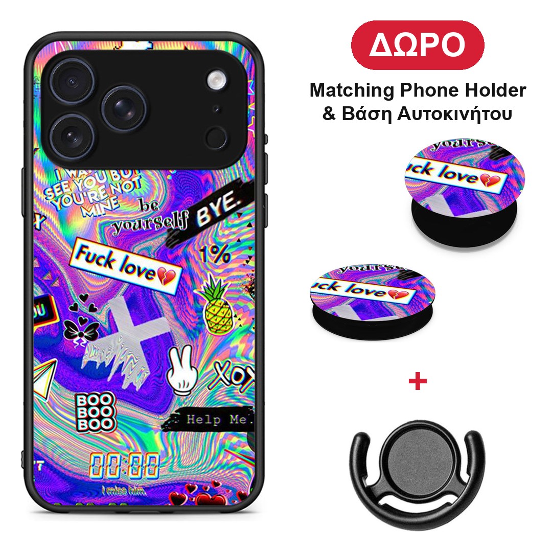 Game Over - iPhone 17 Pro θήκη + Δώρο Phone Holder & Βάση Αυτοκινήτου