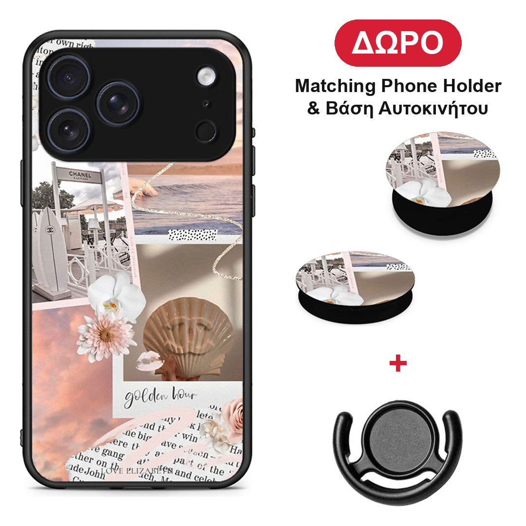 Golden Hour - iPhone 17 Pro θήκη + Δώρο Phone Holder & Βάση Αυτοκινήτου