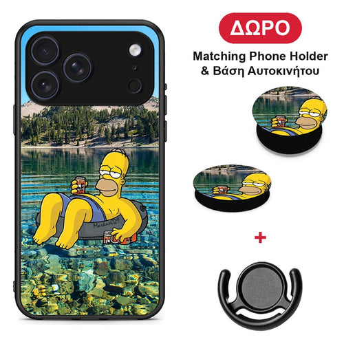 Summer Happiness - iPhone 17 Pro θήκη + Δώρο Phone Holder & Βάση Αυτοκινήτου