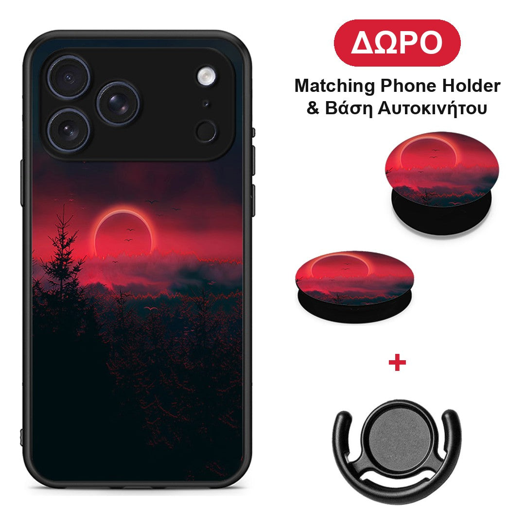 Tropic Sunset - iPhone 17 Pro θήκη + Δώρο Phone Holder & Βάση Αυτοκινήτου