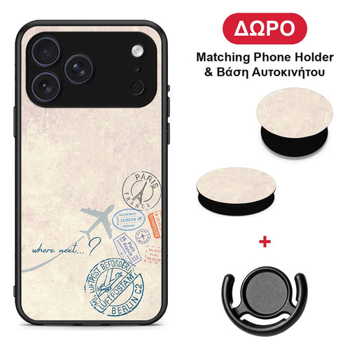 Where Next - iPhone 17 Pro θήκη + Δώρο Phone Holder & Βάση Αυτοκινήτου