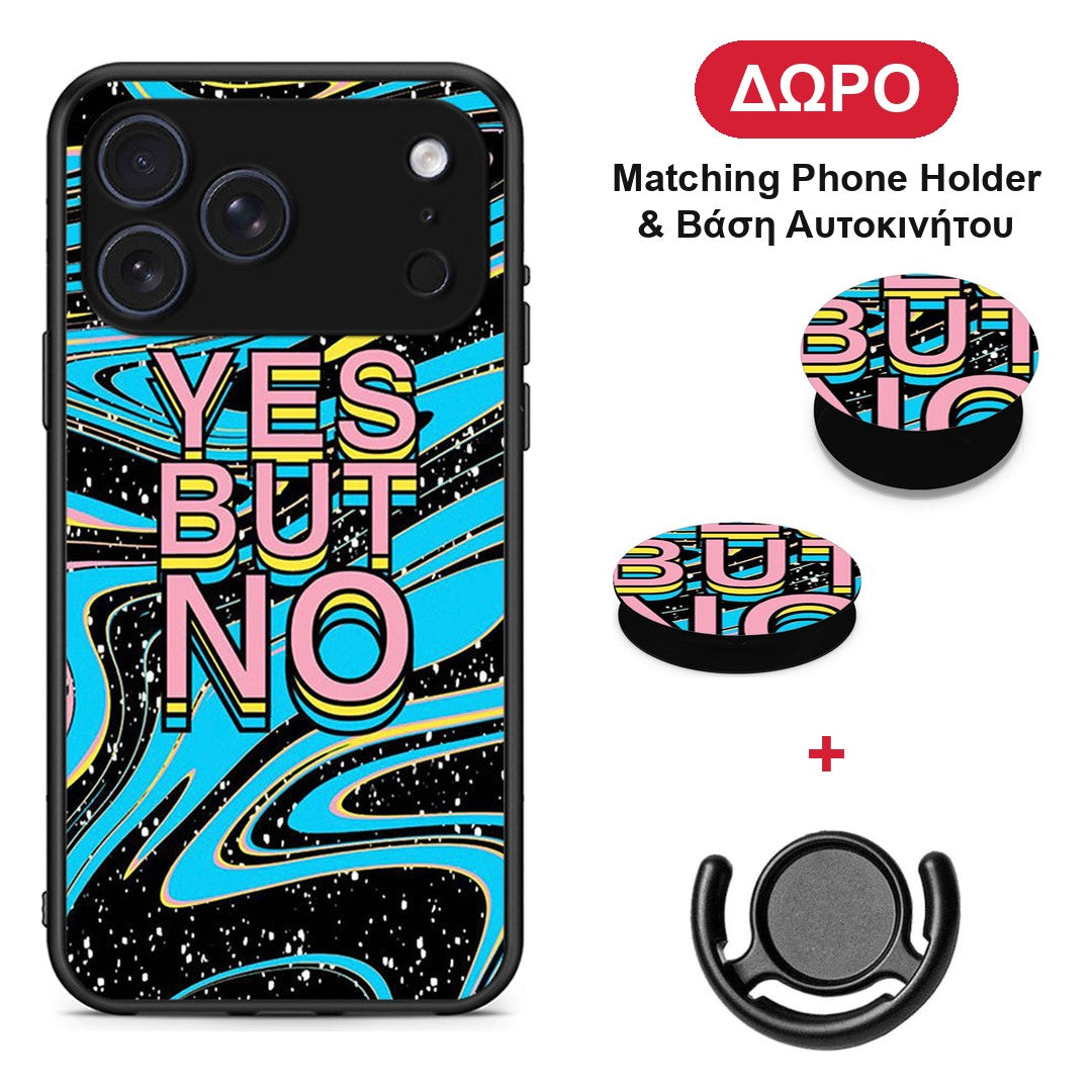 Yes But No - iPhone 17 Pro θήκη + Δώρο Phone Holder & Βάση Αυτοκινήτου