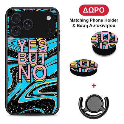 Yes But No - iPhone 17 Pro θήκη + Δώρο Phone Holder & Βάση Αυτοκινήτου