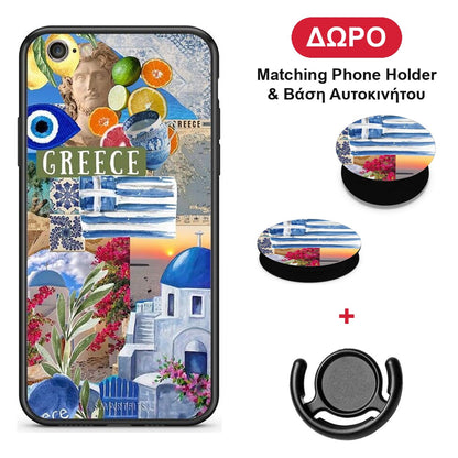 All Greek - iPhone 6 / 6s θήκη + Δώρο Phone Holder & Βάση Αυτοκινήτου