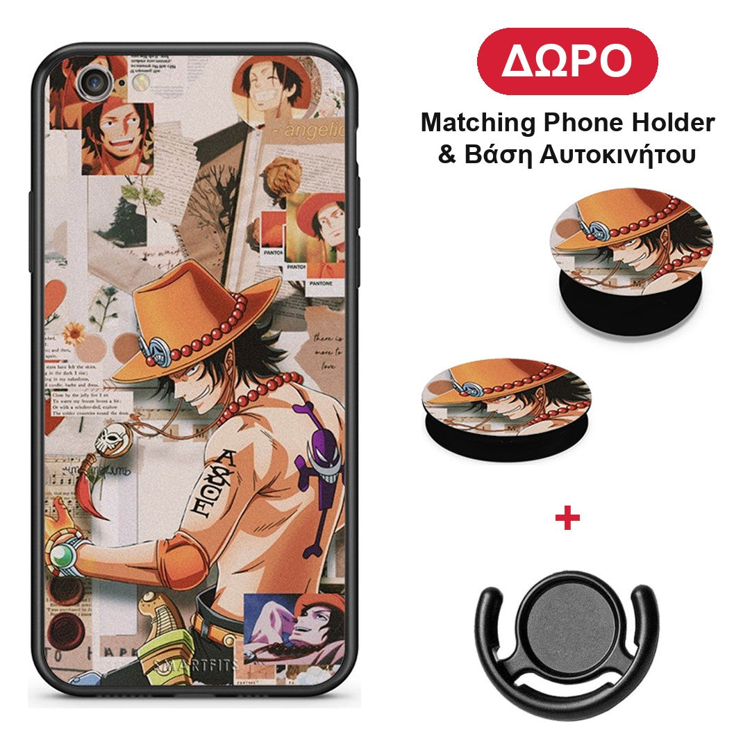 Anime Collage - iPhone 6 / 6s θήκη + Δώρο Phone Holder & Βάση Αυτοκινήτου