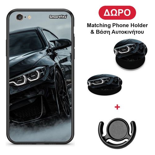 Black BMW - iPhone 6 / 6s θήκη + Δώρο Phone Holder & Βάση Αυτοκινήτου