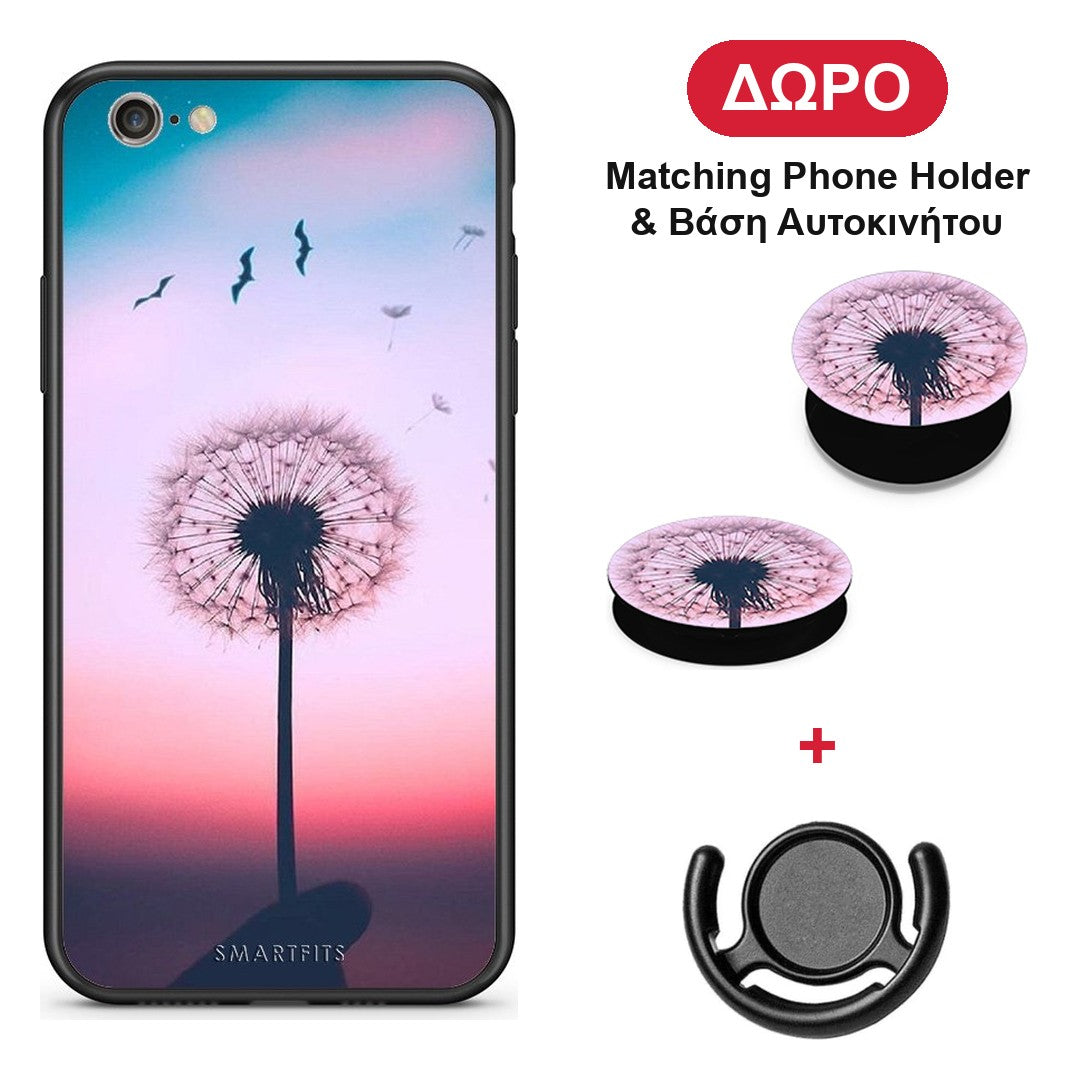 Boho Wish - iPhone 6 / 6s θήκη + Δώρο Phone Holder & Βάση Αυτοκινήτου