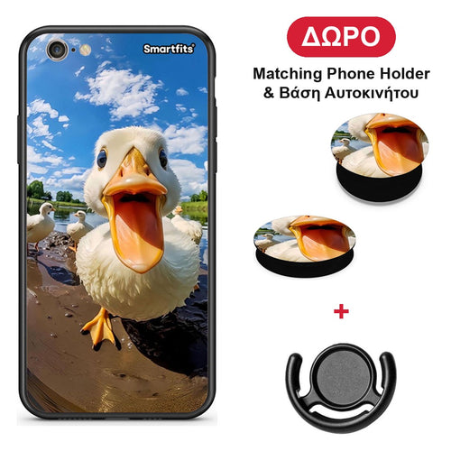 Duck Face - iPhone 6 / 6s θήκη + Δώρο Phone Holder & Βάση Αυτοκινήτου