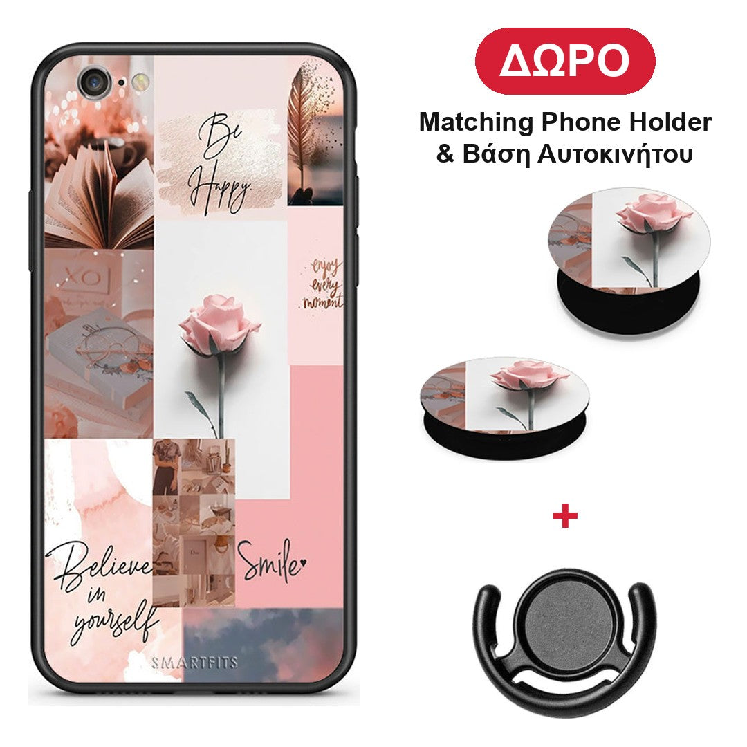 Aesthetic Collage - iPhone 6 Plus / 6s Plus θήκη + Δώρο Phone Holder & Βάση Αυτοκινήτου