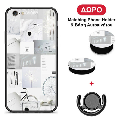 Collage Make Me Wonder - iPhone 6 Plus / 6s Plus θήκη + Δώρο Phone Holder & Βάση Αυτοκινήτου