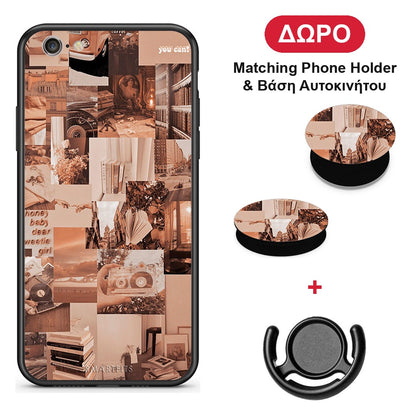 Collage You Can - iPhone 6 Plus / 6s Plus θήκη + Δώρο Phone Holder & Βάση Αυτοκινήτου