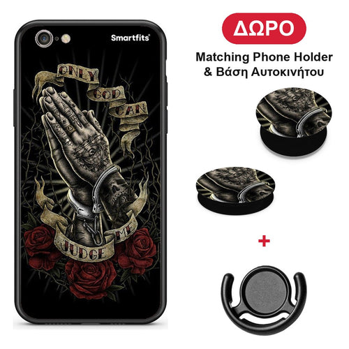 Judge By God - iPhone 6 Plus / 6s Plus θήκη + Δώρο Phone Holder & Βάση Αυτοκινήτου