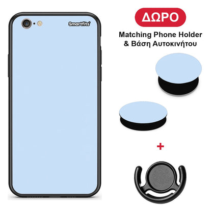 Powder Blue - iPhone 6 Plus / 6s Plus θήκη + Δώρο Phone Holder & Βάση Αυτοκινήτου