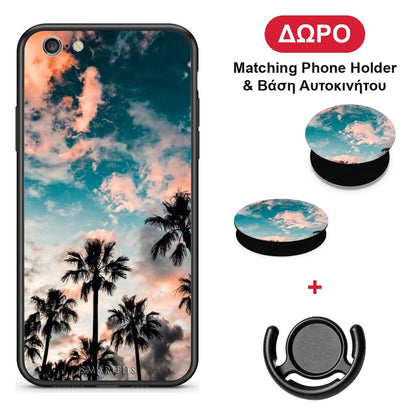 Summer Sky - iPhone 6 Plus / 6s Plus θήκη + Δώρο Phone Holder & Βάση Αυτοκινήτου