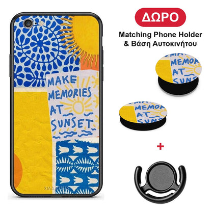 Sunset Memories - iPhone 6 Plus / 6s Plus θήκη + Δώρο Phone Holder & Βάση Αυτοκινήτου