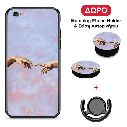 Adam Hand - iPhone 7 / 8 / SE 2020 θήκη + Δώρο Phone Holder & Βάση Αυτοκινήτου