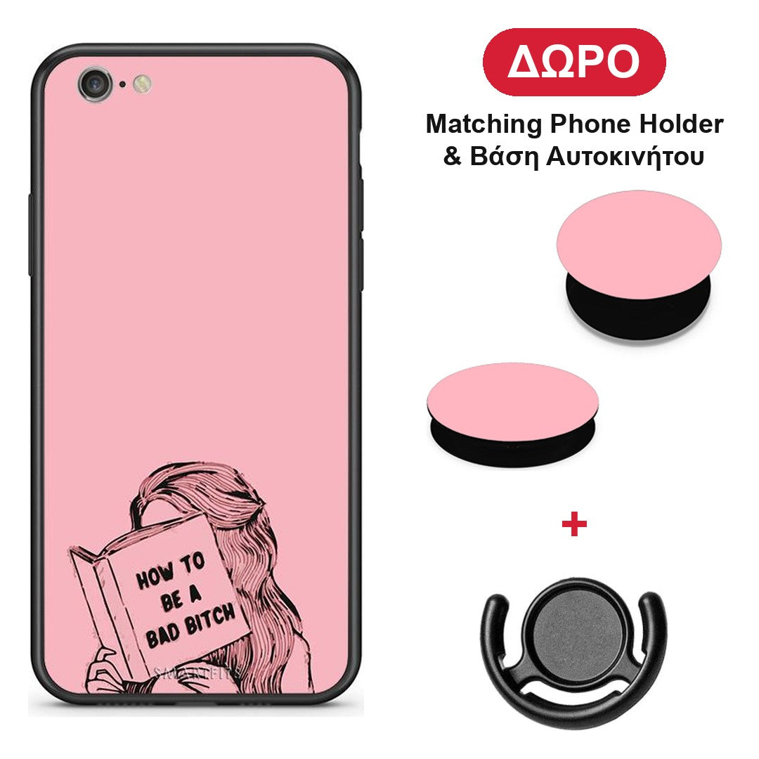 Bad Bitch - iPhone 7 / 8 / SE 2020 θήκη + Δώρο Phone Holder & Βάση Αυτοκινήτου